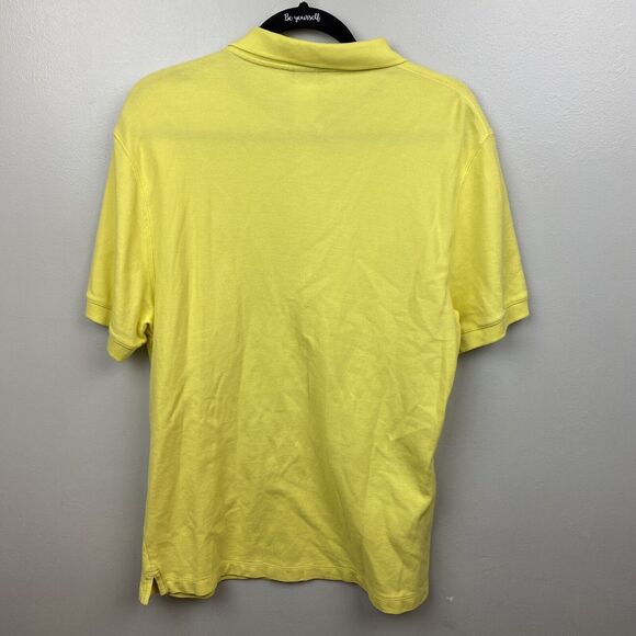 Patagonia Polo Shirt Adult Medium Yellow Short Sleeve Casual Hiking Outdoor Mens - Picture 5 of 5